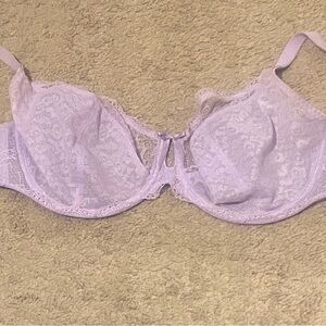 FREYA AA1011 Purple Rose Fancies Plunge Balcony Bra Size 34G
